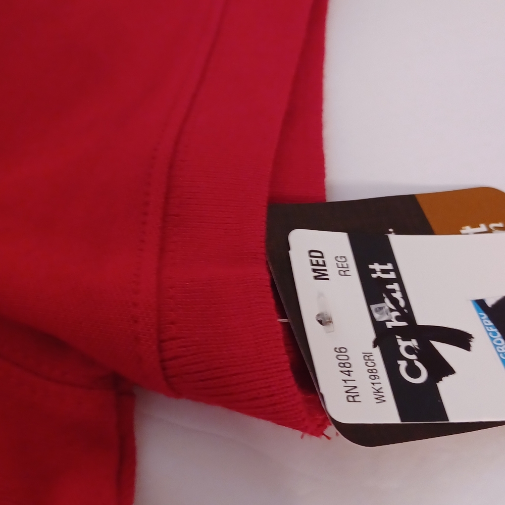 NWT Carhartt Women's Red Polo Shirt Size Medium - Picture 8 of 10